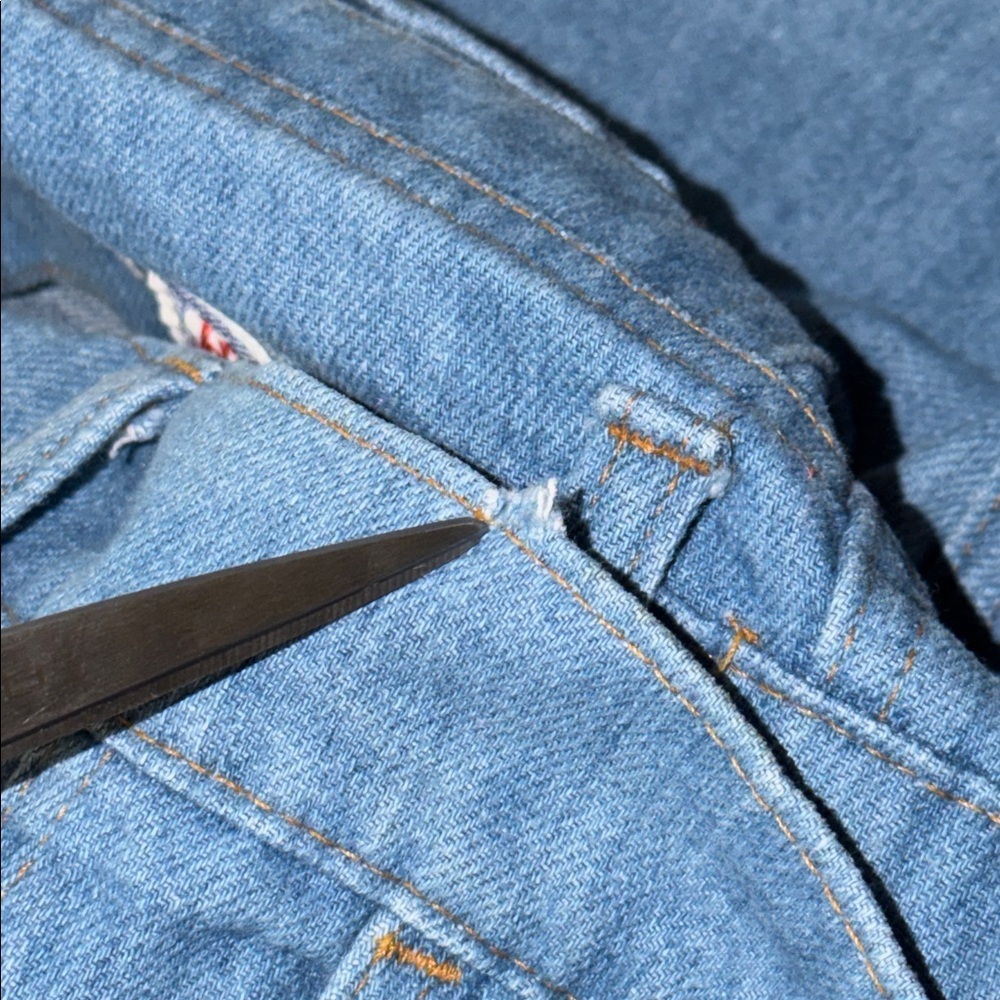 Vintage Levi’s Size 28 Orange Tab Jeans Blue Coastal Cowgirl Rodeo Festival Boho - Picture 10 of 16
